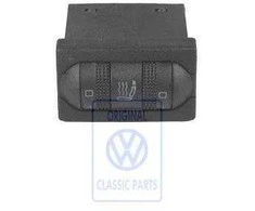 Vag Caddy Mk2 Pickup Passat B4 T4 Šildymo Sėdynės Perjungiklis Juodas Originalus 3A096356301C