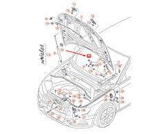 VAG Clip Audi A3 A4 A6 Q7 TT Originalus 8V0823397