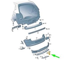 VAG dangtelio dangtelis Satin Juodas originalus 6R68074419B9
