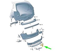 VAG dangtelio dangtelis Satin Juodas originalus 6R68074419B9