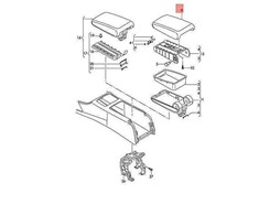 VAG Dangtis Nuga Rudos Spalvos Audi A6 A7 RS7 2011 2017 Originalus 4G0864248JBJ6