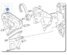 Vag Dantytas Juostos Dangtelis Passat B2 Santana T3 068109123G
