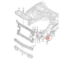 VAG Genuine Brace dešinė AUDI Audi A7 Sportback RS7 4GA 4GF 4G8807592C