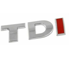 VAG Genuine Chrome Raudona TDI Inscription 2H0853675BGQF