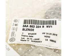VAG Genuine titano sidabrinė spausdinta apdaila centriniam konsolė VW CC 358 3AA863324BNV1