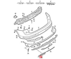 VAG Genuine Trim Left 80A8530533Q7