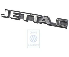 Vag Golf Mk2 Jetta Mk2 1984 1986 Inskripcija Juodas Satinas Chromas Originalus 165853687GX2