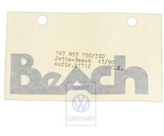 Vag Golf Mk2 Jetta Mk2 86 87 Tamsus Grysas Metalinis Lipdukas Originalus 1678537503ZD