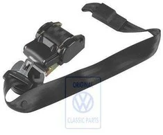 Vag Golf Mk3 3 Taškų Sėdynės Diržas Su Ribojimu 1992 1994 Originalus 1H3857705EB41