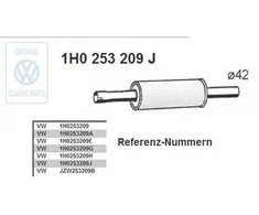 Vag Golf Mk3 Vento Prišokaitemiai Originalus 1H0253209J