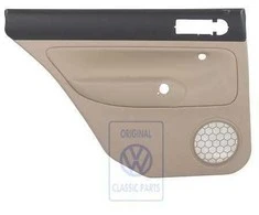 Vag Golf Mk4 1998 2001 Durų Apsauga Odos Juoda Šviesiai Ruda Originalus 1J9867211ALFWZ