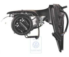 VAG Golf Mk4 Cabriolet 1999 2002 Galvos Apsidinimo Veidrodžio Korpusas Satin Juodas Originalus 1E1857508E01C