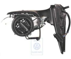 VAG Golf Mk4 Cabriolet 1999 2002 Galvos Apsidinimo Veidrodžio Korpusas Satin Juodas Originalus 1E1857508E01C