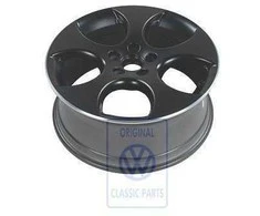 Vag Golf Mk5 2008 2009 Aliuminio Ratas Juodas Matinis Originalus 1K0601025AMZ98