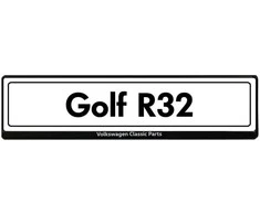 Vag Golf R32 Valstybinio Numerio Ženklo Plokštė Originalus ZCP905030