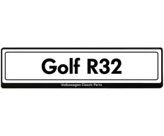 Vag Golf R32 Valstybinio Numerio Ženklo Plokštė Originalus ZCP905030