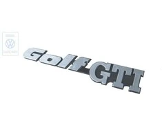 VAG Inscription Juodas Satin Chrome Special VW Golf Jetta II 1983 1992 Originalus 191853687NGX2