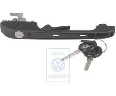 VAG Išorinis Durų Rankenas Juodas Golf Mk1 Caddy Mk1 Originalus 191837206A