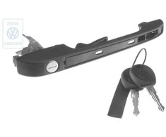 VAG Išorinis Durų Rankenas Juodas Golf Mk1 Caddy Mk1 Originalus 191837206A