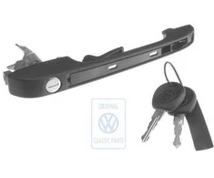 VAG Išorinis Durų Rankenas Juodas Golf Mk1 Caddy Mk1 Originalus 191837205A