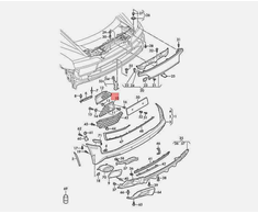 Vag Juodos Spalvos Grotelės Audi R8 4S3 4S9 Originalus 4S0807245A3FZ