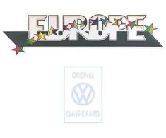 Vag Juostelės Raidės Juodos/Dauginės Spalvos Golf Mk3 Vento 1H9853432V05