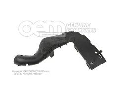 VAG Kanalo Viršutinė Dalis Satin Juodas Audi A3 Volkswagen Bora Originalus 1J0971839CB41