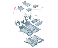 Vag Kėbulo Dėklai Soul Juoda Audi A3 8V Originalus 8V2863691QA5