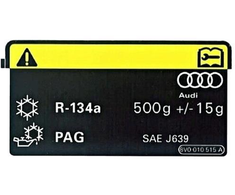 VAG Klimatos Prietaiso Informacija Lipdukas Originalus 8V0010515A