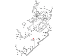 Vag KRAFTLEITU Volkswagen Touareg 7P 2013 2018 Originalus 7P0201080G