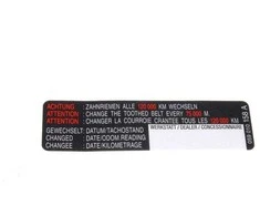 VAG Laiko Juostos Aptarnavimo Lipdukas Audi A4 A6 A8 Volkswagen Passat Originalus 059010158A
