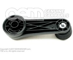 Vag Langų Kėlimo Rankena Satin Juodas Volkswagen Passat 3C 2009-2011 Originalus 3C08375819B9