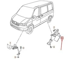 Vag Lygio Jutiklis Su Stulpeliais Gale Os Gale Volkswagen Transporter Kombi 2016 Originalus 7E0941274