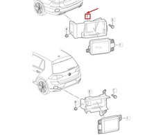 VAG NAUJA OEM VW GOLF MK7 KAIRĖS PUSĖS AKLOJO TAŠKO DETEKCIJOS JUTIKLIO LAIKIKLIS 5G9907455A