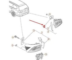 VAG NAUJA OEM VW PASSAT VARIANT B8 GALINĖS VIDINĖS ŽIBINTŲ ANTSPAUDAS 3G9945395 ORIGINALI
