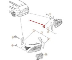VAG NAUJA OEM VW PASSAT VARIANT B8 GALINĖS VIDINĖS ŽIBINTŲ ANTSPAUDAS 3G9945395 ORIGINALI