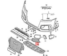 VAG NAUJAS AUDI RSQ3 8UB ORAŠTAS GROTELĖS JUODAI BLIZGUS 8U0807682MT94 ORIGINALUS