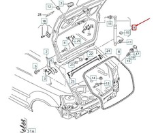 VAG NAUJAS OEM AUDI A3 8P GALINIS DANGTIS DUJŲ PILDYTAS STOVAS 8P3827552E ORIGINALUS