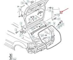 VAG NAUJAS OEM AUDI A3 8P GALINIS DANGTIS DUJŲ PILDYTAS STOVAS 8P3827552E ORIGINALUS