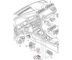VAG Naujas OEM Audi A4 priekinis centrinis monetų laikiklis ASP jungiklio apdaila juoda RHD 8K2927325 OEM