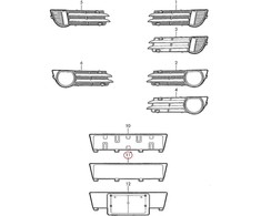 VAG NAUJAS ORIGINALUS AUDI A3 PRIEKINIS BUFERIS NUMERIO PLOKŠTĖS PAGRINDAS 8P4807285G 1QP
