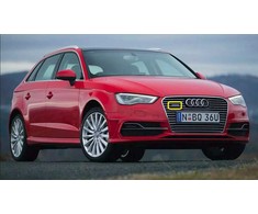VAG Naujas originalus AUDI A3/S3 (13-17) priekinis bamperis radiatoriaus grotelių "E-TRON" ženklelis OEM