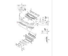 VAG Naujas originalus AUDI A4 Allroad FCI priekinis bamperio apatinis plokštės apatinis strypas 8K0807733