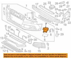VAG NAUJAS ORIGINALUS AUDI A5 S5 RS5 UŽSAUGIMO LAIKIKLIS PRIEKYJE DEŠINĖJE PUSĖJE O/S 8T0955636A