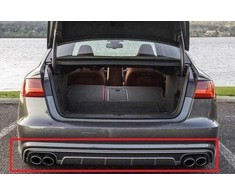 VAG Naujas originalus AUDI A6 S6 juodas galinis platininio pilko bamperio spoileris 4G0807521M1RR OEM
