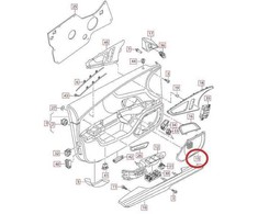 VAG NAUJAS ORIGINALUS AUDI A7 BOSE K/D KAIRĖS PRIEKINĖS DURŲ Juodas GARSŲ DANGTELIS 4G8035419A 4PK