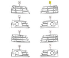 VAG NAUJAS ORIGINALUS AUDI B9 S4 16-18 PRIEKINIS BUFERIS APATINIS ORA GIDAS GROTELĖ KAIRĖ N/S