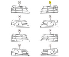 VAG NAUJAS ORIGINALUS AUDI B9 S4 16-18 PRIEKINIS BUFERIS APATINIS ORA GIDAS GROTELĖ KAIRĖ N/S