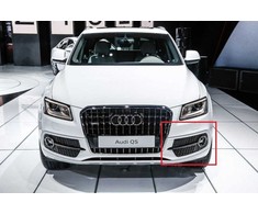 VAG Naujas originalus AUDI Q5 priekinis kairysis oro vadovas groteles satino juodos spalvos 8R0807681ACBFM OEM
