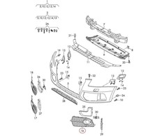 VAG Naujas originalus AUDI Q5 priekinis kairysis oro vadovas groteles satino juodos spalvos 8R0807681ACBFM OEM